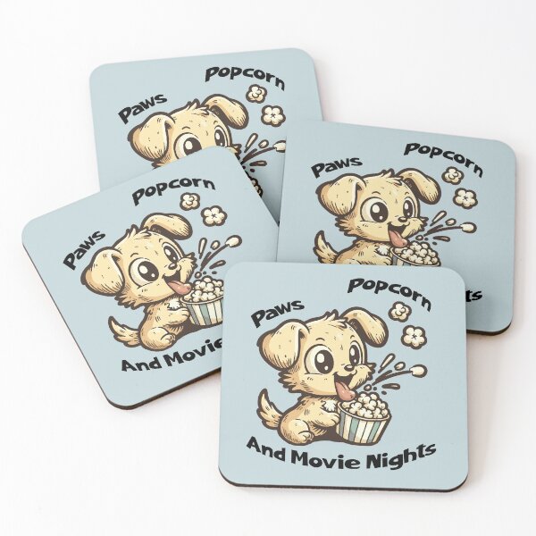 Item preview, Cute Puppy Movie Night Popcorn – Kawaii Dog Lover Design designed and sold by Sachie's Studio.
