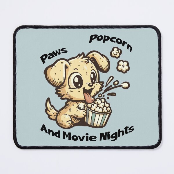 Item preview, Cute Puppy Movie Night Popcorn – Kawaii Dog Lover Design designed and sold by Sachie's Studio.