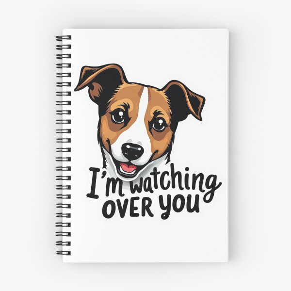 Item preview, Jack Russell Terrier with I'm watching over you text designed and sold by Prints by Mat.