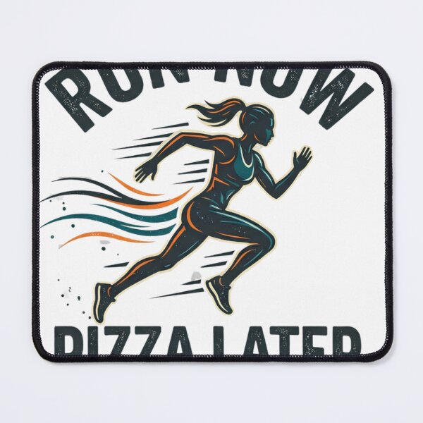 Item preview, Run Now Pizza Later - Funny Running and Pizza Lover Design designed and sold by mimouna00.