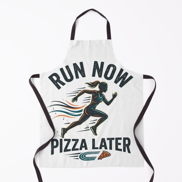 Item preview, Run Now Pizza Later - Funny Running and Pizza Lover Design designed and sold by mimouna00.