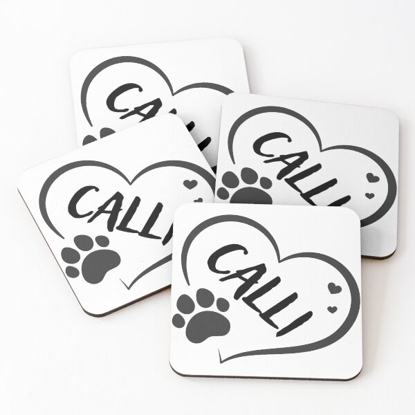 Item preview, Calli cat in a heart with a paw, great gift for dog or cat owners designed and sold by OCS1337.