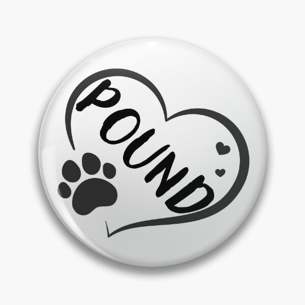 Item preview, Pound cat in a heart with a paw, great gift for dog or cat owners  designed and sold by OCS1337.