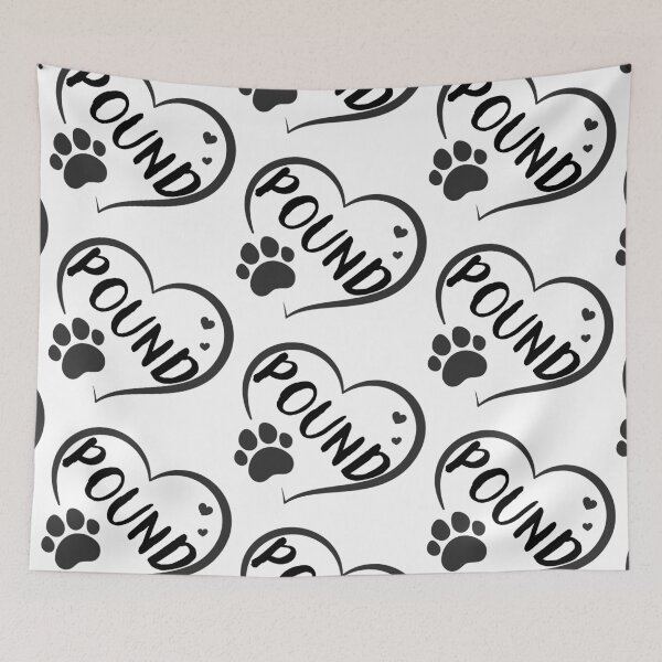 Item preview, Pound cat in a heart with a paw, great gift for dog or cat owners designed and sold by OCS1337.