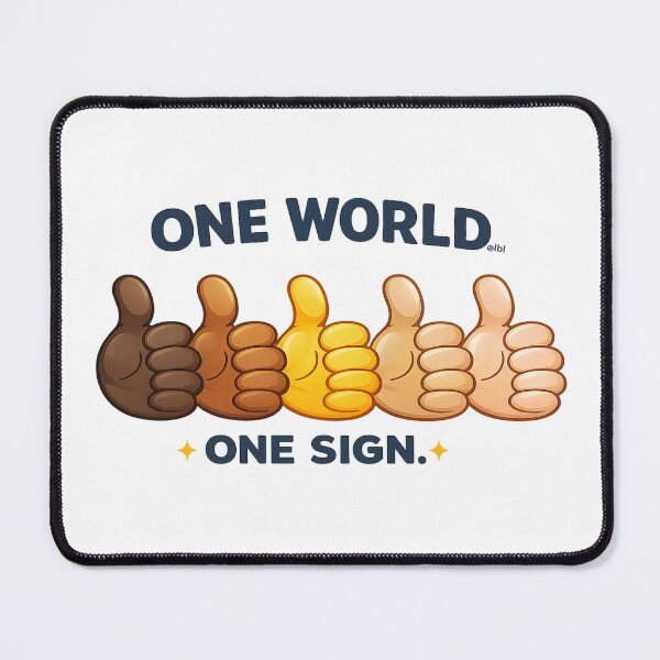 Item preview, One World, One Sign designed and sold by lbl-shop.