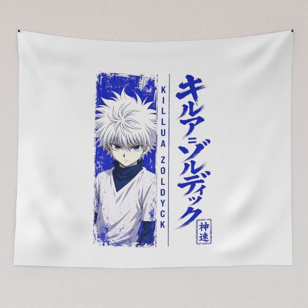 Item preview, Blue Grunge White Hair Fighter Portrait designed and sold by sidki-SDK.