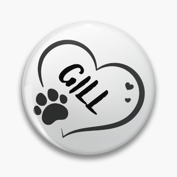 Item preview, Gill cat in a heart with a paw, great gift for dog or cat owners  designed and sold by OCS1337.