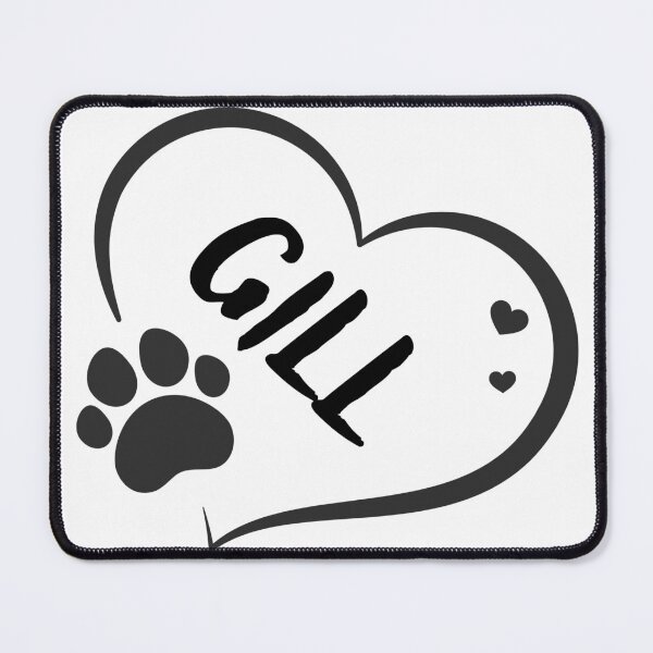 Item preview, Gill cat in a heart with a paw, great gift for dog or cat owners designed and sold by OCS1337.