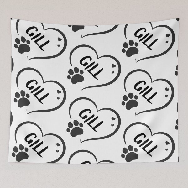 Item preview, Gill cat in a heart with a paw, great gift for dog or cat owners  designed and sold by OCS1337.
