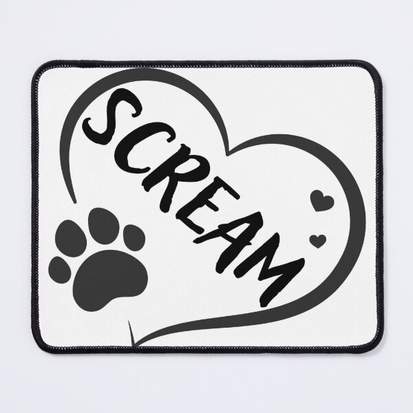 Item preview, Scream cat in a heart with a paw, great gift for dog or cat owners designed and sold by OCS1337.