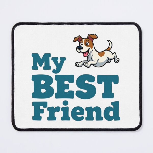 Item preview, My Best Friend with running Jack Russell Terrier designed and sold by Prints by Mat.