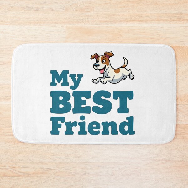 Item preview, My Best Friend with running Jack Russell Terrier designed and sold by Prints by Mat.