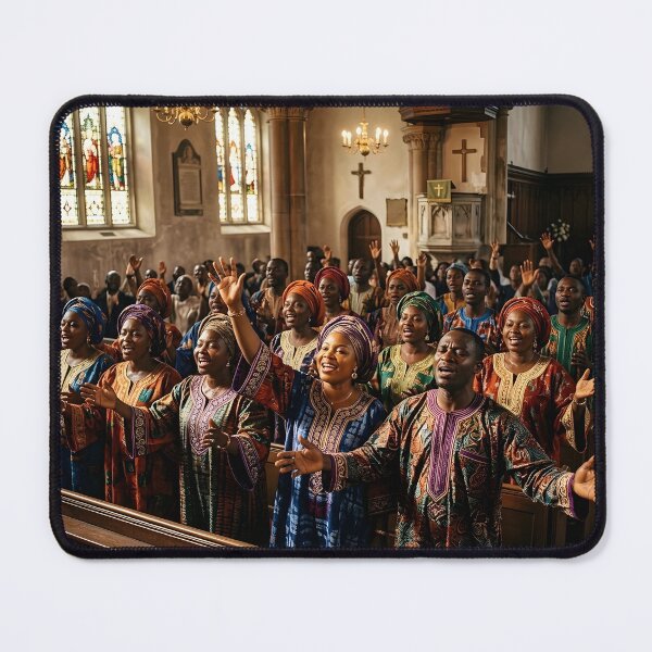 Item preview, Joyful African Church Choir Singing Praise designed and sold by SavannaCanvas.