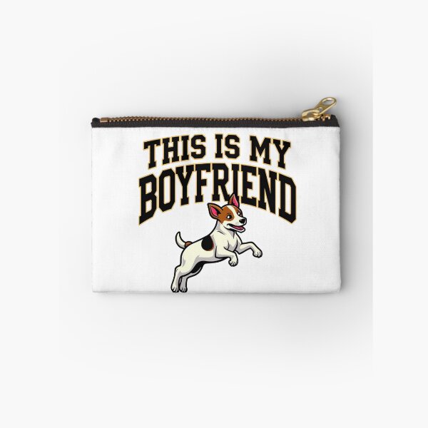 Item preview, Jack Russell Terrier with This Is My Boyfriend text designed and sold by Prints by Mat.