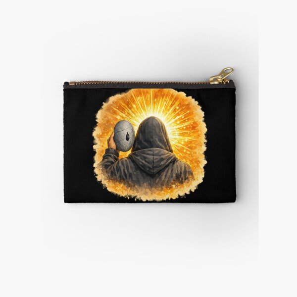 Item preview, Behind The Mask – Hooded Figure Golden Light Emotional Healing Art designed and sold by ArtoryWorks.