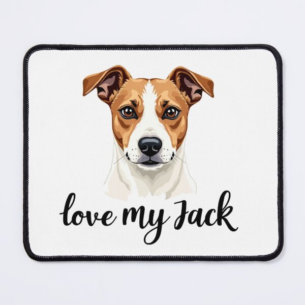 Item preview, Jack Russell Terrier with love my Jack text designed and sold by Prints by Mat.