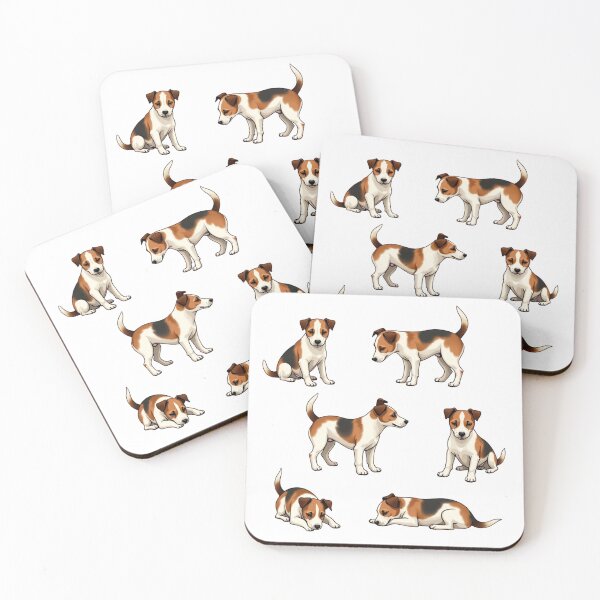 Item preview, Jack Russell Terrier set in various poses designed and sold by Prints by Mat.
