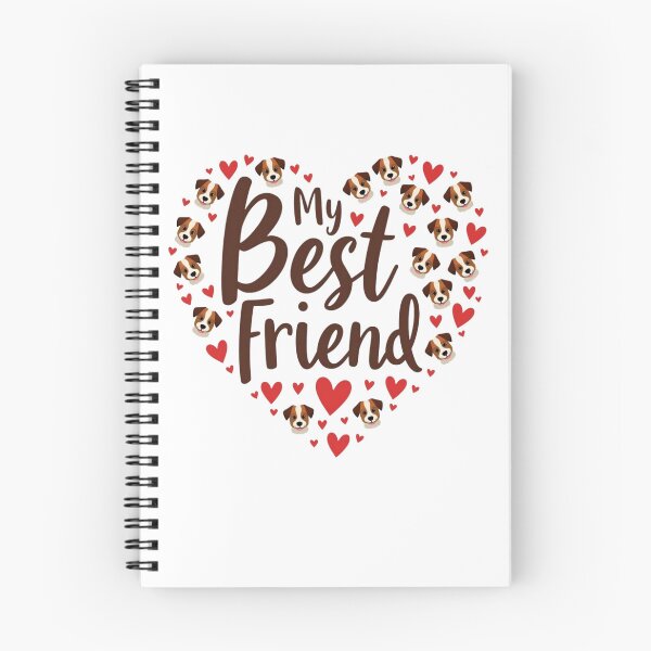 Item preview, Jack Russell Terrier heart with My Best Friend text designed and sold by Prints by Mat.