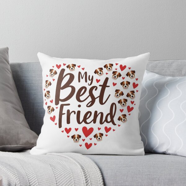 Item preview, Jack Russell Terrier heart with My Best Friend text designed and sold by Prints by Mat.