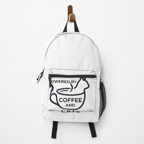 Item preview, Powered By Coffee and Cats - Minimalist Cute Cat Lover Design designed and sold by mimouna00.
