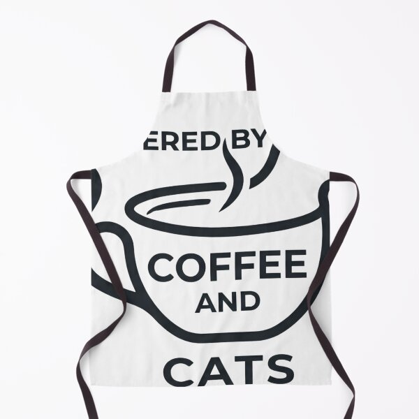 Item preview, Powered By Coffee and Cats - Minimalist Cute Cat Lover Design designed and sold by mimouna00.