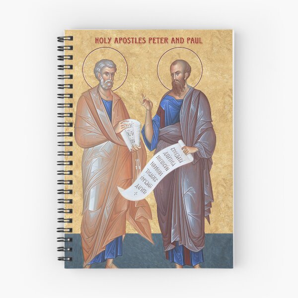 Item preview, Holy Apostles Peter and Paul Orthodox Icon | Saints Peter and Paul Christian Religious Art -Byzantine Orthodox Icon  designed and sold by Withloveandhope.