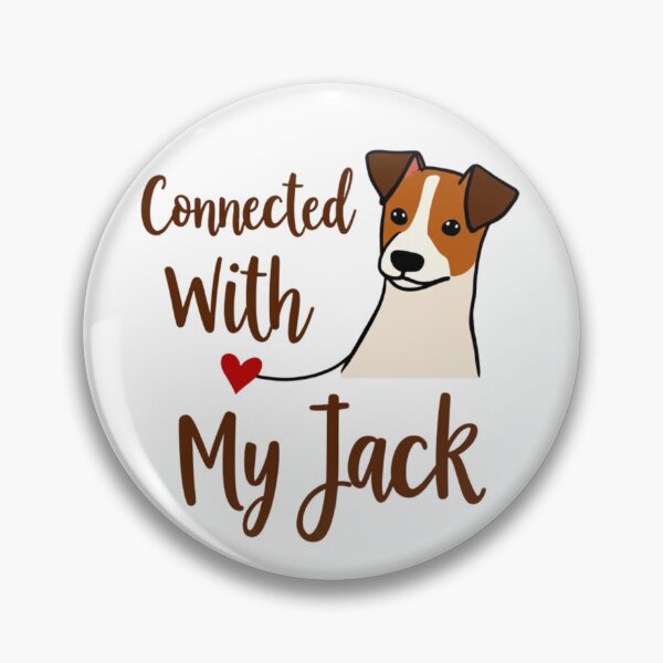 Item preview, Jack Russell Terrier with Connected With My Jack text designed and sold by Prints by Mat.
