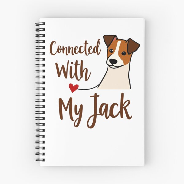 Item preview, Jack Russell Terrier with Connected With My Jack text designed and sold by Prints by Mat.