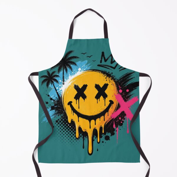 Item preview, Zombie sun smiley graffiti summer designed and sold by World-of-Magic.