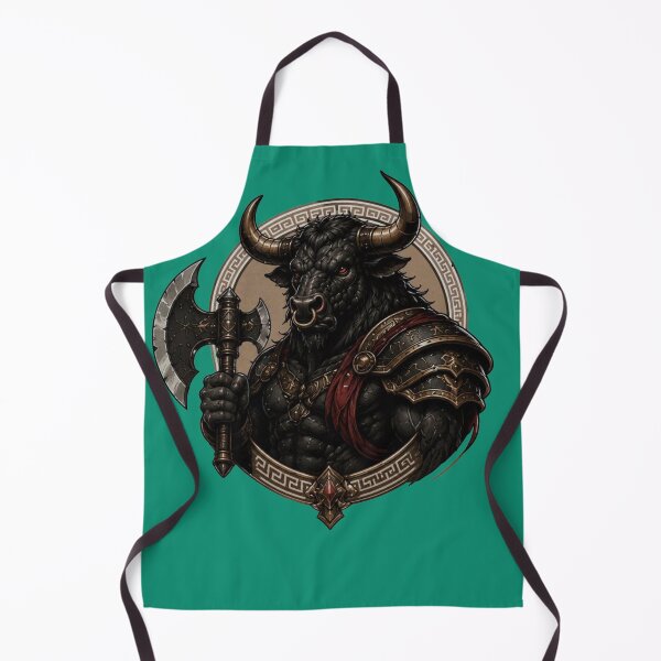 Item preview, Minotaur King of the Labyrinth – Mythological Warrior Fantasy Art designed and sold by RAYBIL.