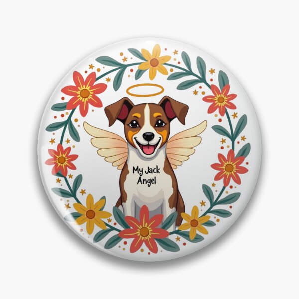 Item preview, Jack Russell Terrier angel with My Jack Angel text designed and sold by Prints by Mat.
