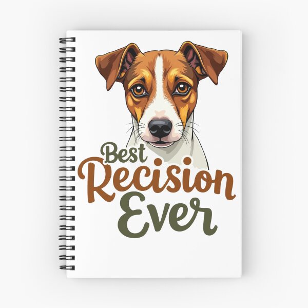 Item preview, Jack Russell Terrier with Best Decision Ever text designed and sold by Prints by Mat.