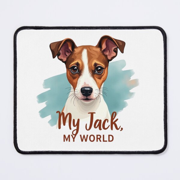 Item preview, Jack Russell Terrier with My Jack, My World text designed and sold by Prints by Mat.