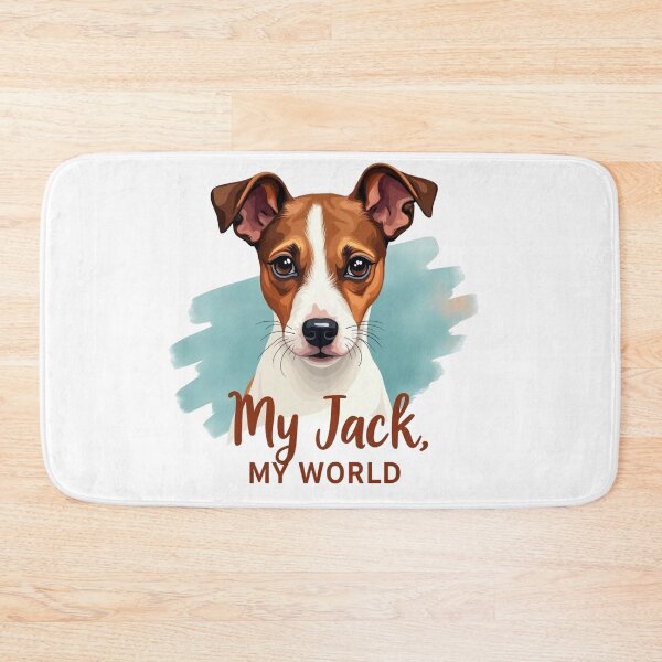 Item preview, Jack Russell Terrier with My Jack, My World text designed and sold by Prints by Mat.