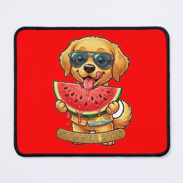 Item preview, Cute Golden Retriever Watermelon Summer 2026 Tropical Dog designed and sold by Wild Horizon Studio.