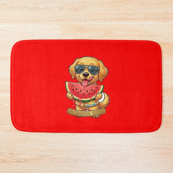 Item preview, Cute Golden Retriever Watermelon Summer 2026 Tropical Dog designed and sold by Wild Horizon Studio.