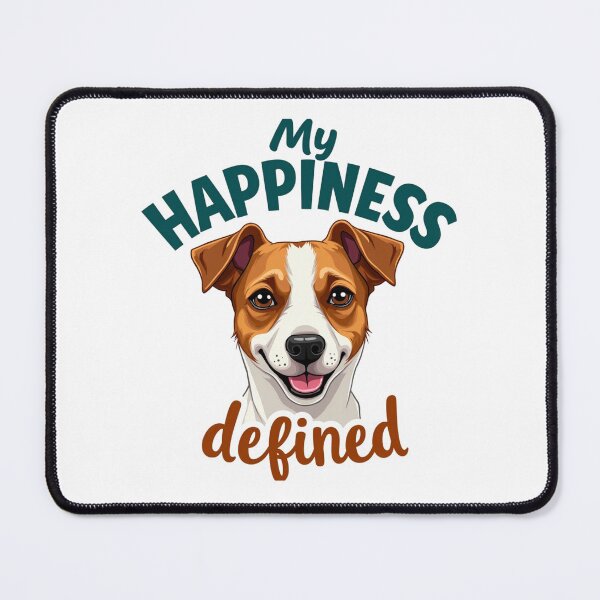 Item preview, Jack Russell Terrier with My Happiness Defined text designed and sold by Prints by Mat.