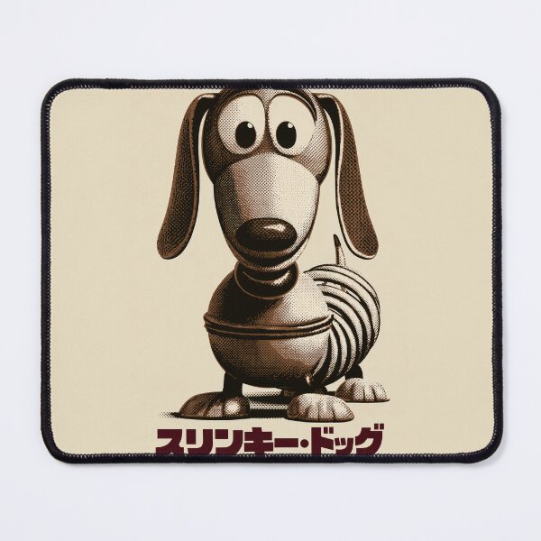Item preview, Slinky Weiner Dog Toy designed and sold by AnimeArsenalPrints.