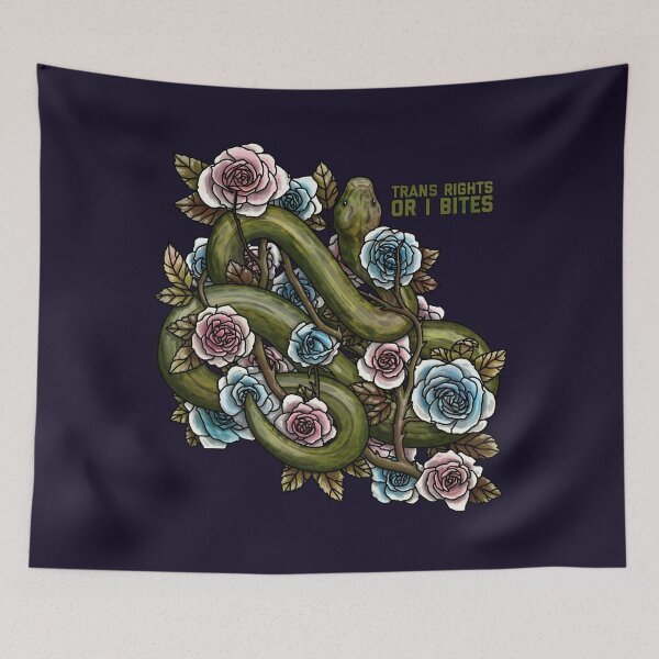 Item preview, Trans Rights Or I Bites Snek designed and sold by Art by Veya.
