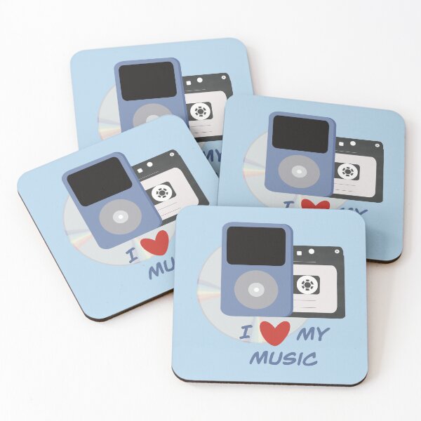 Item preview, I Love My Music Blue designed and sold by Alllart.