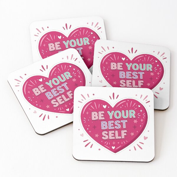 Item preview, Be Your Best Self Heart Motivation designed and sold by Owcomm.