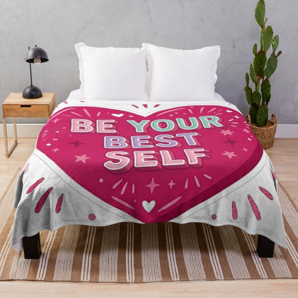 Item preview, Be Your Best Self Heart Motivation designed and sold by Owcomm.