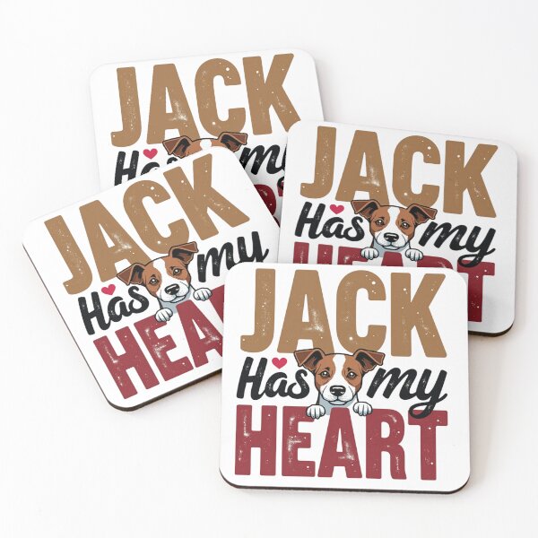 Item preview, Jack Russell Terrier Jack Has My Heart typography designed and sold by Prints by Mat.