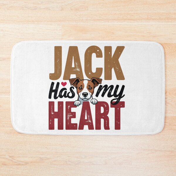 Item preview, Jack Russell Terrier Jack Has My Heart typography designed and sold by Prints by Mat.