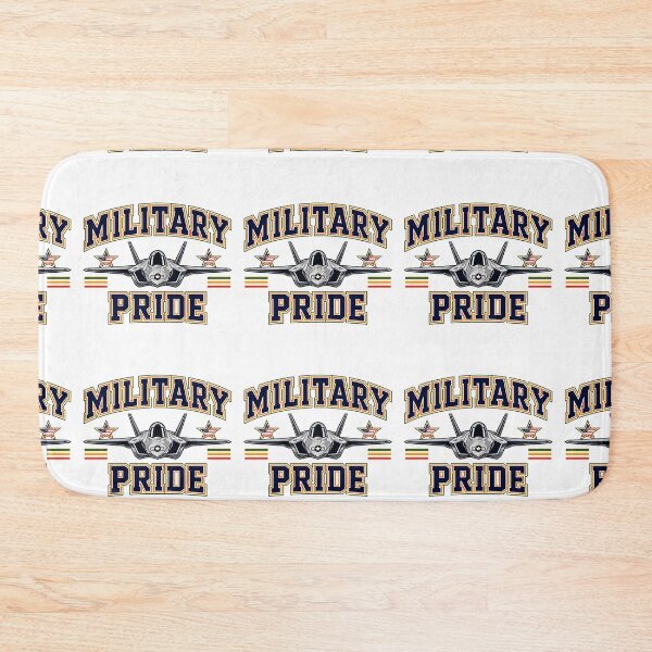 Item preview, Texted Military Pride With F35 Art designed and sold by Combat Skies.