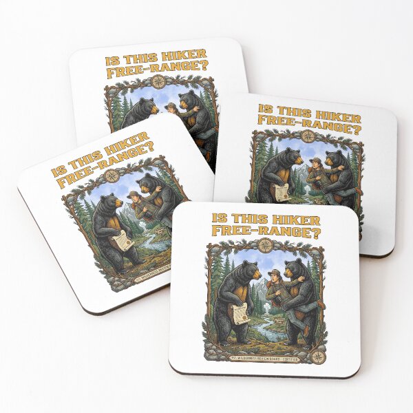 Item preview, Is This Hiker Free Range? Bear Camping Humor designed and sold by TeeARTHY.