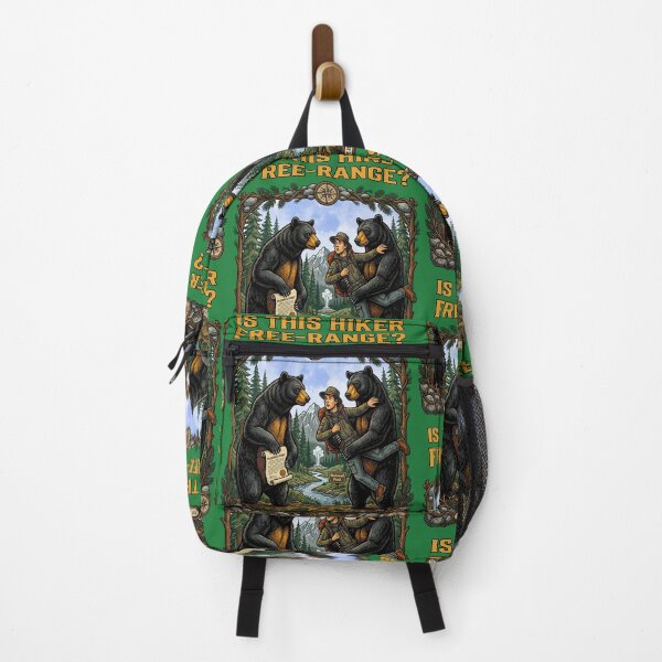 Item preview, Is This Hiker Free Range? Bear Camping Humor designed and sold by TeeARTHY.