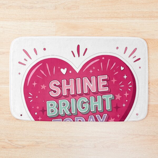 Item preview, Shine Bright Today Motivational Heart designed and sold by Owcomm.