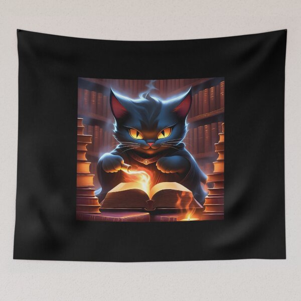 Item preview, Dark Sorcerer Kitty designed and sold by Raging Woody Designs.