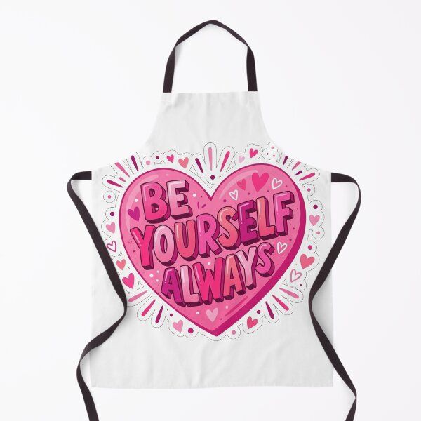 Item preview, Be Yourself Always Pink Heart Quote designed and sold by Owcomm.
